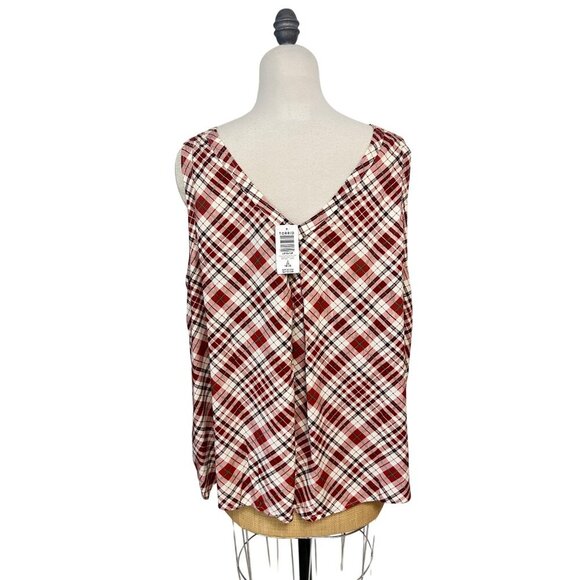Torrid Challis Tank Ocean Sunset Plaid Women’s Size NWT Various sizes - Picture 3 of 6